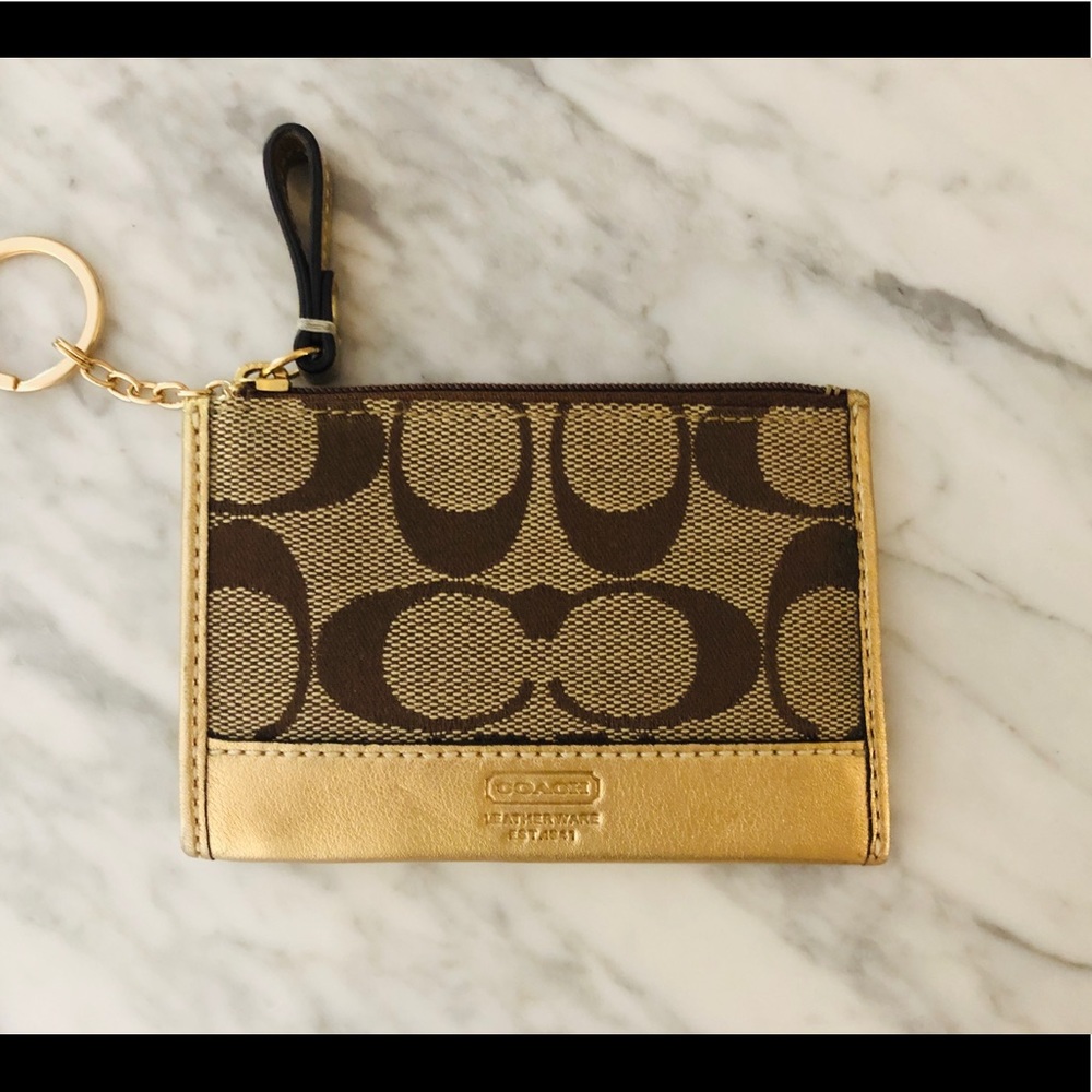 Coach monogram mini skinny ID case